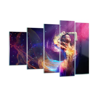Produktbild von Bilder auf glas - Schönheit Disco Mode Make-up - 150x100cm - Glasbilder - Wandbilder - Kunstdruck - zum Aufhängen bereit - Wanddekoration aus Glas - Glas Bilder - Wandbild auf Glas - GEG150x100-2143