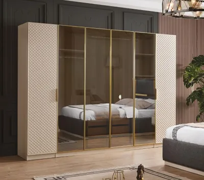 Produktbild von Elegant Kleiderschrank im Schlafzimmer Holz Möbel Schränke schrank