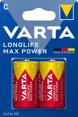 Obrázok produktu pre Varta Longlife Max Power - Batterie 2 x C - Alkalisch