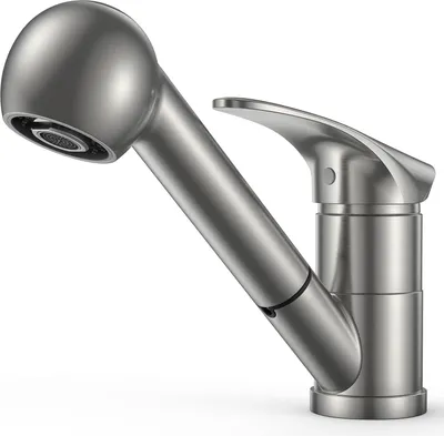 Produktbild von Schwarze Küchenarmatur mit Handbrause - 360° drehbar