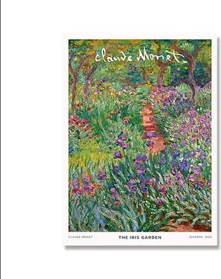 Produktbild von TPFLiving Kunstdruck LW-1710 (OHNE RAHMEN) Poster - Leinwand - Wandbild - Hochauflösender Giclée-Druck, langlebig und hochwertig - Claude Monet - Wasserlilien, Seerosen -  - Größe: 50x70cm