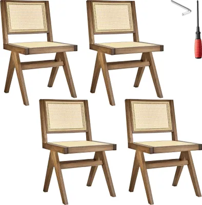 Obrázek produktu pro tectake® Dřevěná židle Lissy Boho style 48,5 x 53,5 x 83 cm, nosnost 120 kg
