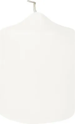 Produktbild von Fink CANDLE, getauchte Stumpenkerze, Paraffin, weiß, L. 8 cm, B. 8 cm, H. 10 cm, D. 8 cm 123509