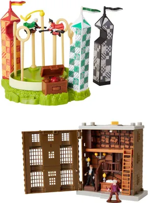 Image de Jakks Pacific Harry Potter Sets de jeu Quidditch Arena & Ollivanders Magical Wand Shop JPA49992