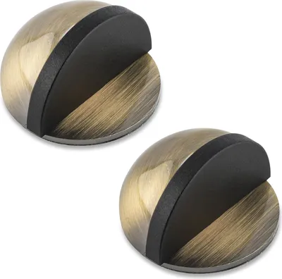 Produktbild von 2 Stück Türstopper - Keine Bohrung Selbstklebender Boden Türstopper - Edelstahl Türstopper Wand Schutz für Wohnzimmer Schlafzimmer Badezimmer Büro (Antik Bronze)
