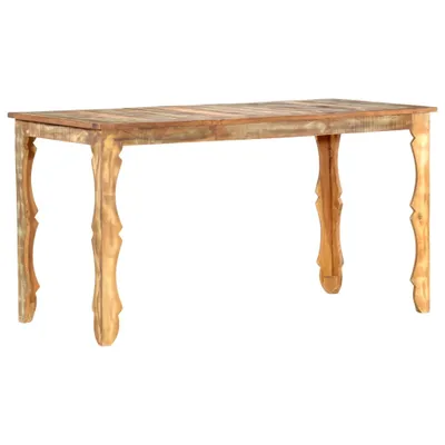 Produktbild von Esstisch 140×70×76 cm Recyceltes Massivholz