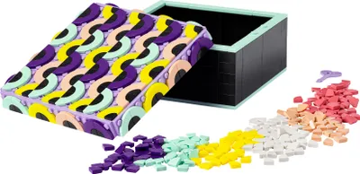 Produktbild von LEGO 41960 DOTS Große Box, Bastelset für Schmuckkästchen, Schreibtisch-Organizer oder Kinderzimmer-Deko, Basteln für Kinder, Spielzeug ab 6 Jahren