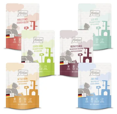 Productafbeelding van MjAMjAM - 300g zakje, mixpakket 3 - Premium natvoer voor katten, heerlijk smakelijk