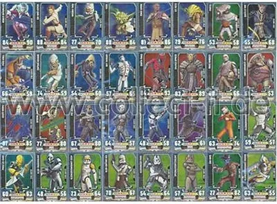 Produktbild von FA3 - Spar 7 - ALLE 32 Star Karten - Deutsch - Star Wars Force Attax - SERIE 3