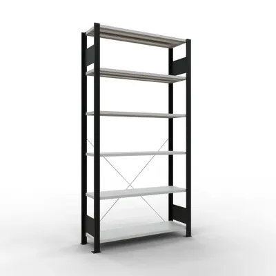 Produktbild von Büroregal Stecksystem Grundregal - 2000x1000x300mm, Typ 85 kg