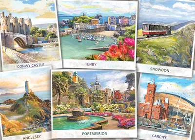 Produktbild von FALCON Puzzle Vítejte ve Walesu 1000 dílků