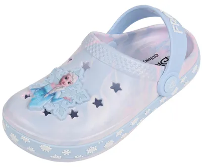 Produktbild von DISNEY Die Eiskönigin Schaumstoff-Badeschuhe für Mädchen, dicke EVA-Sohle, leichte Badeschuhe fürs Schwimmbad 22 EU