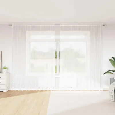 Obrázek produktu pro Čipkový Závěs se záclonami Bílá 280 x 300 cm Polyester