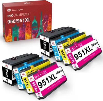 Produktbild von 950XL 951XL Multipack Ersatz für HP 950 951XL Druckerpatronen für HP Officejet Pro 8610 8600 8620 8100 8616 8615 8625 8630 8640 8660 251dw 276dw (2 Schwarz 2 Cyan 2 Magenta 2 Gelb)