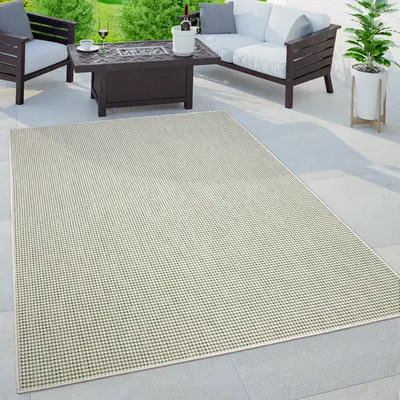Immagine prodotto di Tappeto da esterno moderno monocolore resistente alle intemperie e di facile manutenzione per giardino e balcone dimensioni 80x150 cm
