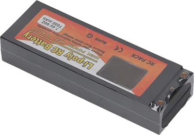 Obrázek produktu pro Li Poly RC baterie 2S 60C 7000 mAh 7,4 V s konektorem XT60 pro 1/10 1/8 model auta