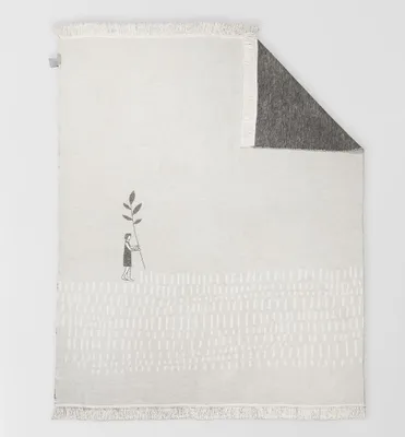 Obrázok produktu pre Dekoračná prikrývka s motívom kvetinnej lúky, rozmer 150 x 200 cm