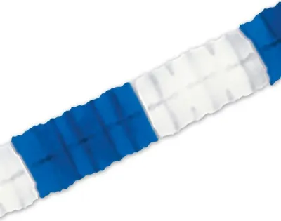 Produktbild von Beistle Girlande, blau-weiß, ca. 3,65 m