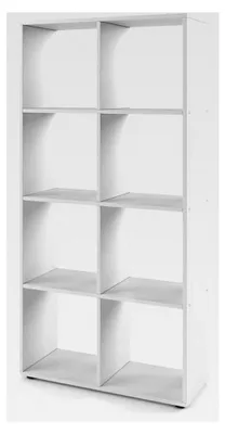 Produktbild von Raumteiler Scutum, Weiß, 143 x 72 cm, als Raumteiler oder offenes Bücherregal einsetzbar