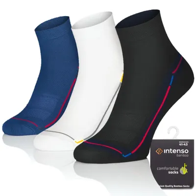 Produktbild von Intenso Sportsocken Bambus Knöchel atmungsaktiv 3er-Pack