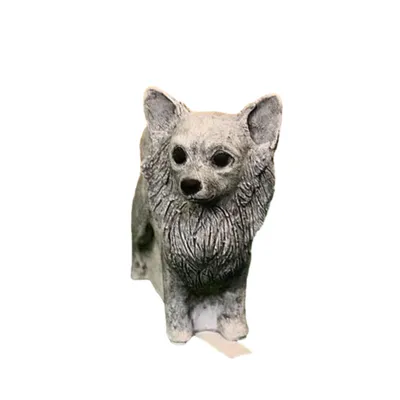 Produktbild von Schöne Chihuahua Figur für den Garten zur Dekoration, aus Steinguss Neu Frostfest Witterungsbeständig, Tierfigur zur Gartengestaltung  SO-1220