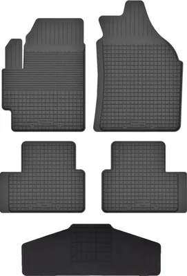 Produktbild von Gummi Fußmatten Set Für: Peugeot 1007 (2004-2009) Gummimatten Schwarz