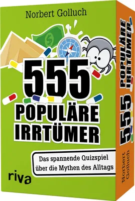 Produktbild von 555 populäre Irrtümer - Das spannende Quizspiel rund um die Mythen des Alltags