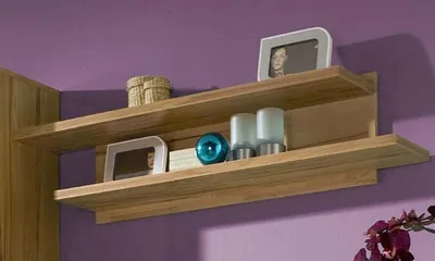 Produktbild von Wandboard Regal Bücherregal Ablage Kernbuche teilmassiv geölt