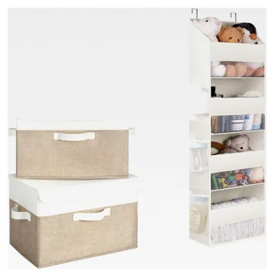 Produktbild von Set aus faltbaren Aufbewahrungsboxen und Türorganisator