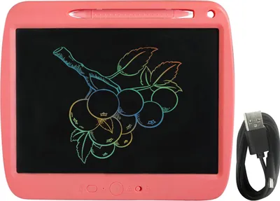 Produktbild von Wiederaufladbares LCD-Schreibtablett 9 Zoll Handschrift-Zeichnungstablett mit Stylus-Verriegelungstaste fue r Kleinkinder Kinder Lernspielzeug Geschenke fue r Jungen und Maedchen
