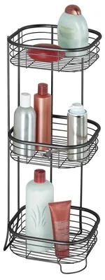 Image de IDESIGN - INTERDESIGN - Étagère de douche 3 niveaux en acier