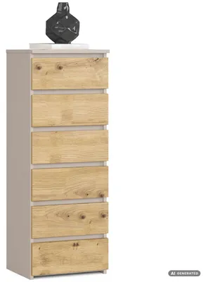 Immagine prodotto di Com? CL6 Cashmere 40 cm 6 cassetti Colore dei frontali Rovere Artisan 40x35x109 cm