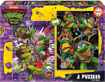 Image de Educa 2x500 pièces Ninja Turtles Puzzle Multicolore One Size