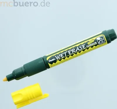 Immagine prodotto di Pennarello a gesso Weterase 0,6-4 mm giallo Confezione da 12 pezzi