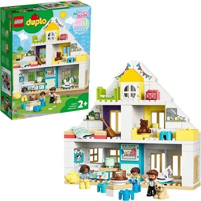 Produktbild von LEGO 10929 DUPLO Náš domov, sada 3 v 1, domeček pro panenky pro holky a kluky od 2 let s figurkami a zvířátky
