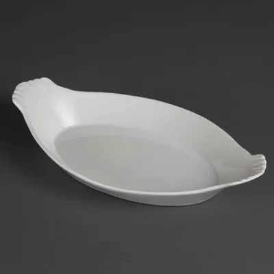 Obrázok produktu pre Olympia Whiteware oválne gratinovacie misky, biele, 32 x 17,7 cm (6 kusov)