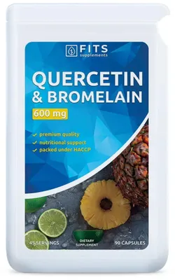 Zdjęcie produktu dla Kompleks kwercetyny i bromelainy, 90 kapsułek