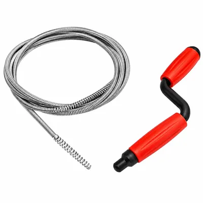 Produktbild von Rohrreinigungs-Spirale, Rohrreinigungsbohrer, 2,4 m Spirale universeller Rohrreiniger Rohrspirale Rohrreinigungsbohrer für hartnäckige Verstopfungen