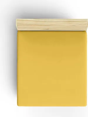 Produktbild von L'Essentiel Linge de Maison, Dark Yellow, Ranforce Einzel-Spannbettlaken (FR) (IT) (ES) (DE), Dunkelgelb, 100% BAUMWOLLE, 90 x 200+30 cm