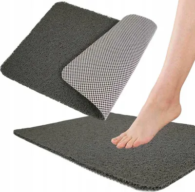 Zdjęcie produktu dla Mata Prysznicowa Antypoślizgowa 40X60 Szara Łazienkowa Do Wanny Wytrzymała