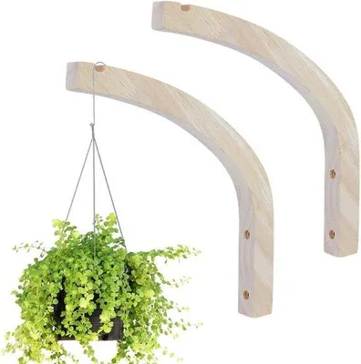 Productafbeelding van Famanu plantenhouder, 25 cm, van hout - geschikt voor vogelhuisjes, vazen en lantaarns