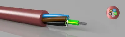 Produktbild von FinnTherm Silikonkabel 5 x 2,50 mm² - 3m Zubehör aus Kunststoff