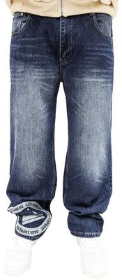 Produktbild von DADA Supreme Lockere Baggy Jeans im Loose Fit mit Coin-Crown Design Größe: 38W / 32L