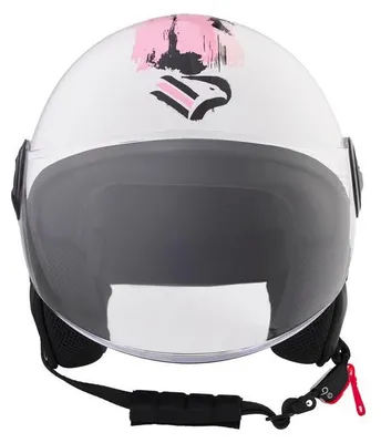 Produktbild von BHR 835 SPECIAL, Demi-Jet Helm ECE 22.06, Kratzfestes Visier, Mikrometrischer Verschluss & abnehmbare Wangenpolster, Palermo Shiny White, XS