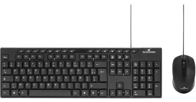 Image de Clavier avec souris Bluestork MEDIA OFFICE Noir AZERTY