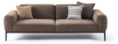 Zdjęcie produktu dla Sofa 3-osobowa sofa 3-osobowa sofa brązowa tkanina sofa tkanina nowoczesna sofa tapicerowana