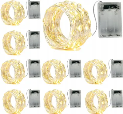 Produktbild von Led Lichter 2M Warmes Licht Flexible Tischdekoration, Für 2 Batterien