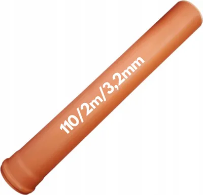 Immagine prodotto di Tubo Fognario Pcv Fi 110 2M 3,2 Mm Esterno Sn8