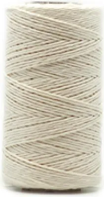 Produktbild von Natürliche Makramee Baumwollkordel 3 mm, Weiß, einfach gedreht, lebensmittelecht