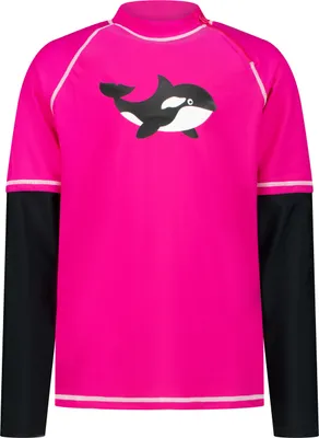 Produktbild von BECO the world of aquasports Schwimm Shirt BECO-SEALIFE® mit coolem Orca-Print pink-schwarz 128